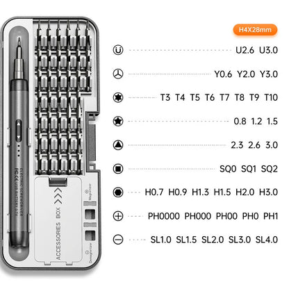 46 in 1 Electric Screwdriver Mini Cordless Adjustment Power Drill Multifunction Power Screwdriver Repair Tool Kit for Electronic