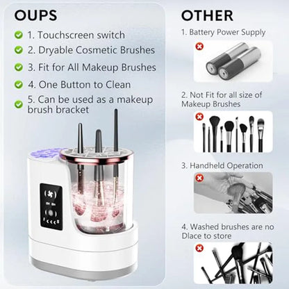 Electric Makeup Brush Cleaner & Dryer — Deep Clean in Seconds
