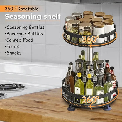 360 Degree Rotatable Spice Rack