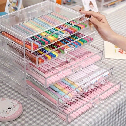3/5 Layer Acrylic Office Organizer Drawer for Desk