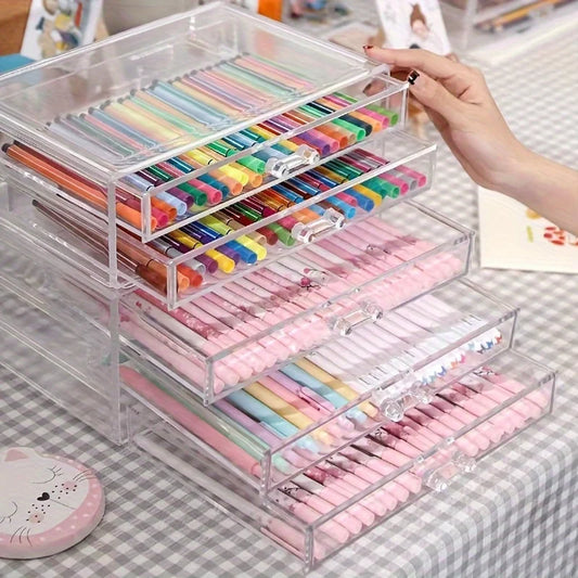 3/5 Layer Acrylic Office Organizer Drawer for Desk