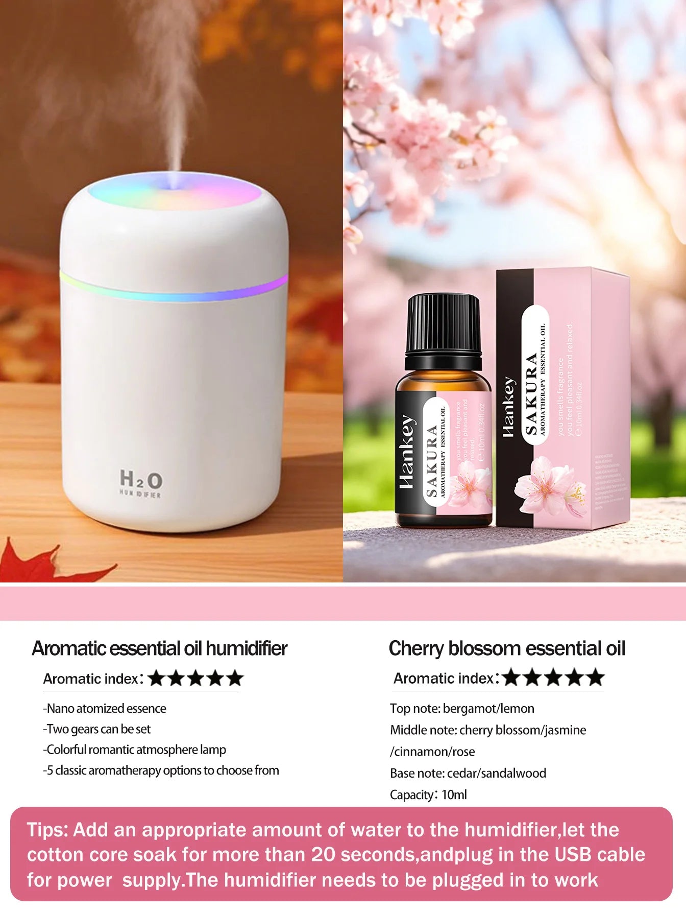 300ml Aromatherapy Diffuser And Humidifier