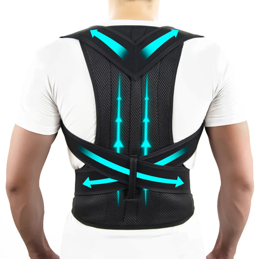Adjustable Full Back Support Brace — Breathable & Comfortable for Men & Women