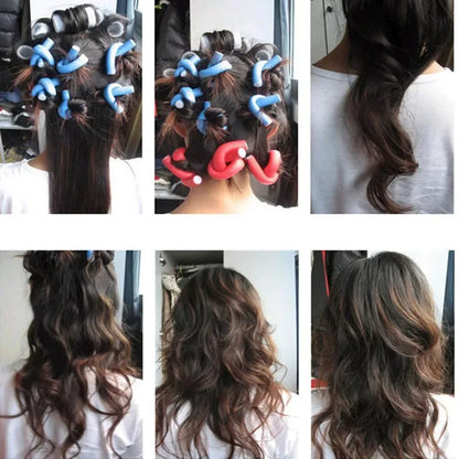 10pcs Flexi Rod Styling Tools/ No Heat