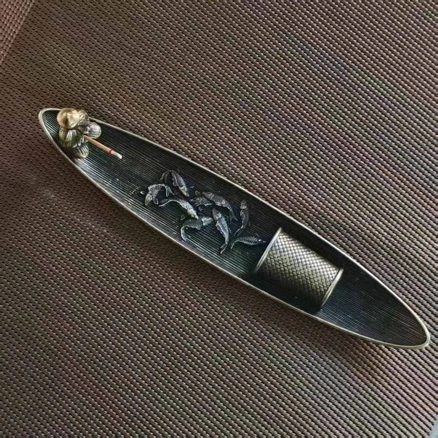 Minimalist Metal Incense Stick Holder — Elegant Home Decor Aromatherapy Base