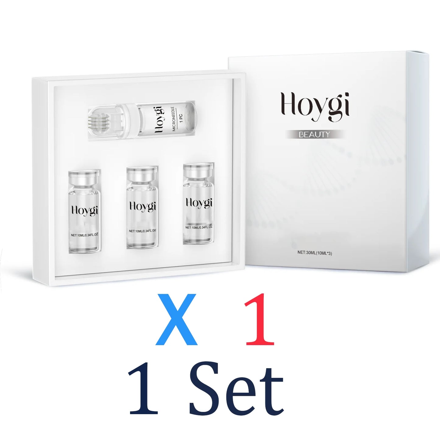 Hyaluronic acid 0.25mm Microneedle Roller Set Facial for Smooth Skin Barrier Protection Long Lasting Moisturization Skincare kit