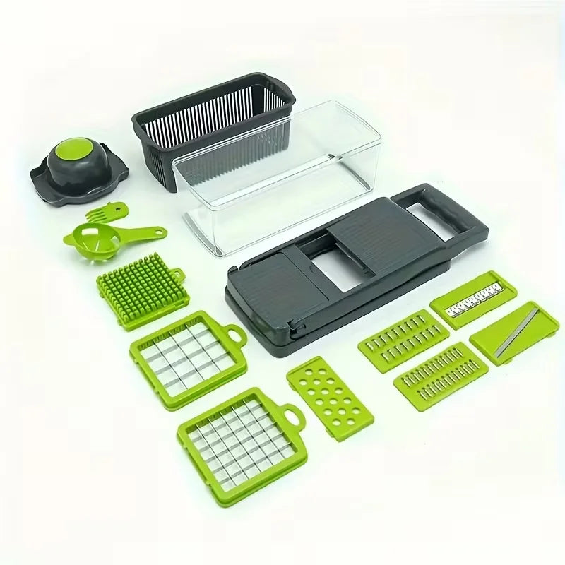 14-in-1 Multifunctional Vegetable Chopper — Slicer, Dicer, Grater & Food Chopper