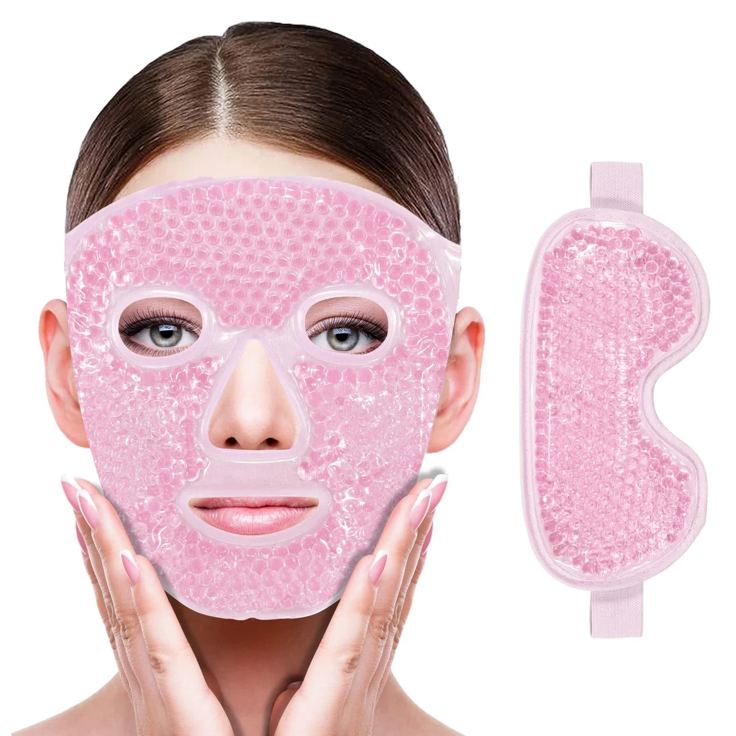 Gel Cooling Ice Face Mask, Hot/ Cold Compress Pack