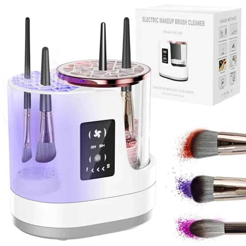 Electric Makeup Brush Cleaner & Dryer — Deep Clean in Seconds
