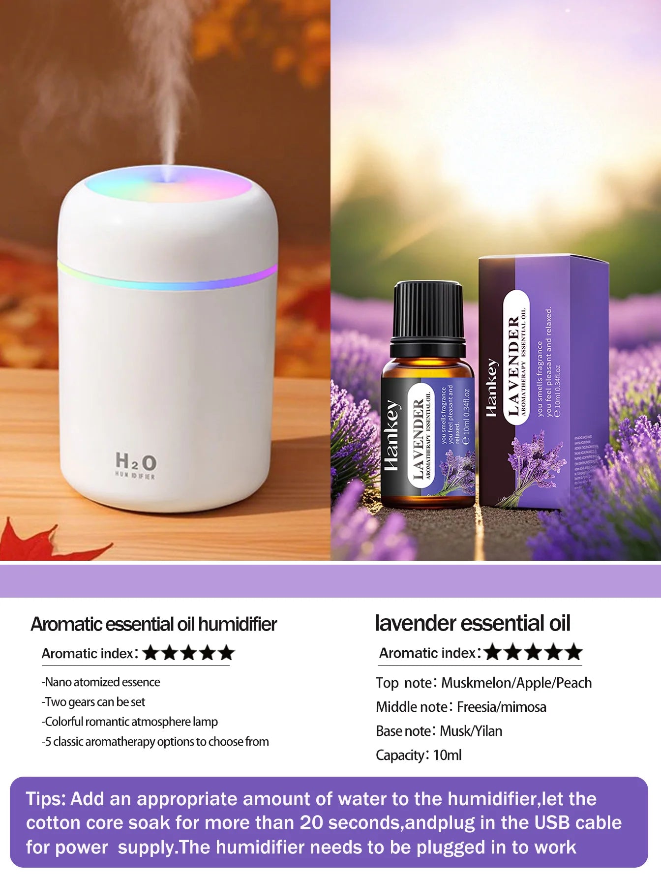 300ml Aromatherapy Diffuser And Humidifier