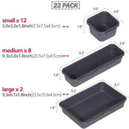32PCS Desk Drawer Organizers