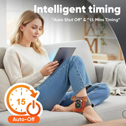Electric Heat And Vibration Ankle/ Wrist Massager Hot Compress Therapy