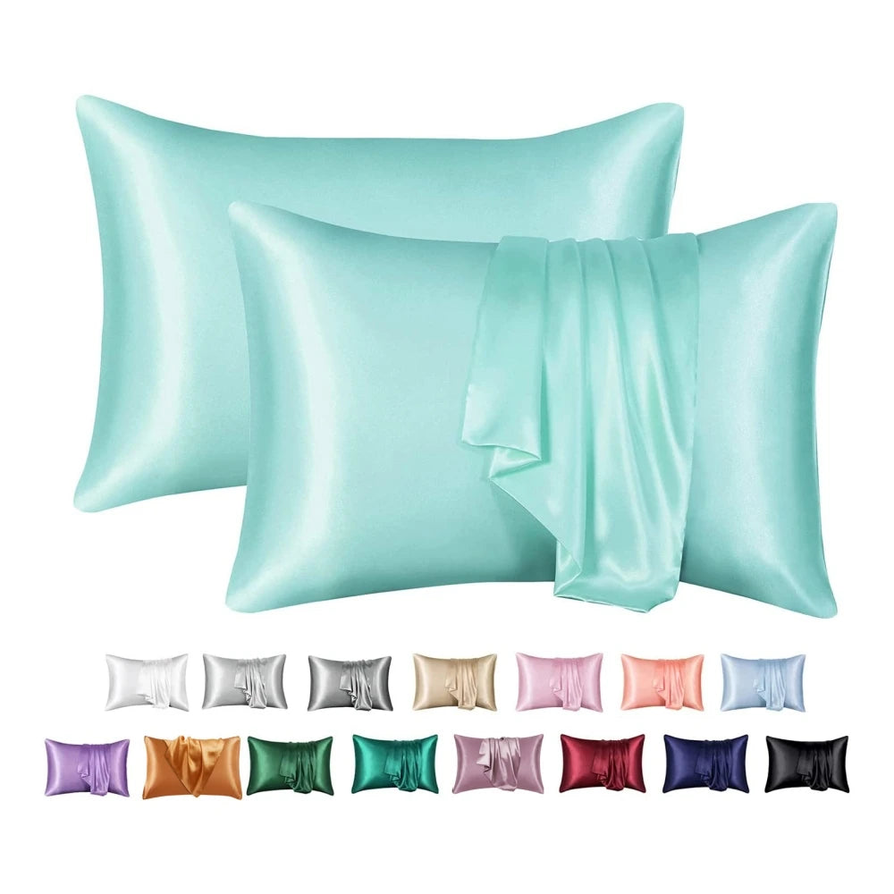 Nordic Silk Decorative Pillow Covers Luxury Comfortable Home Bedding Cases