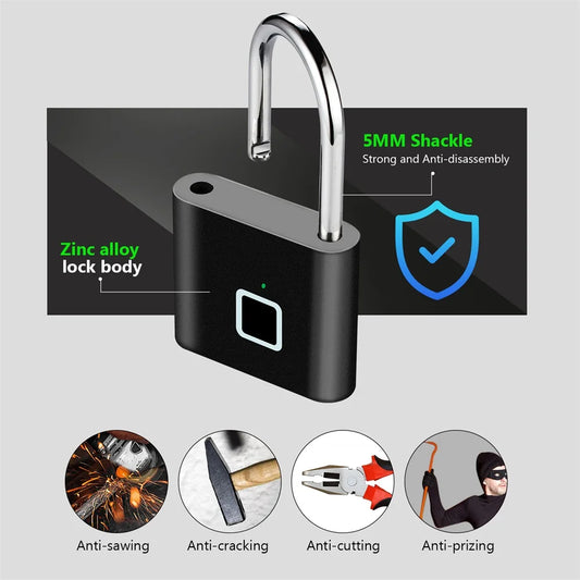 Keyless Fingerprint Padlock