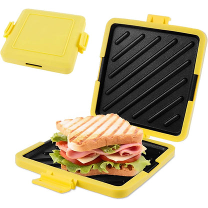 Microwave Toastie & Sandwich Maker — Silicone Non-Stick Grill with Heatwave Technology