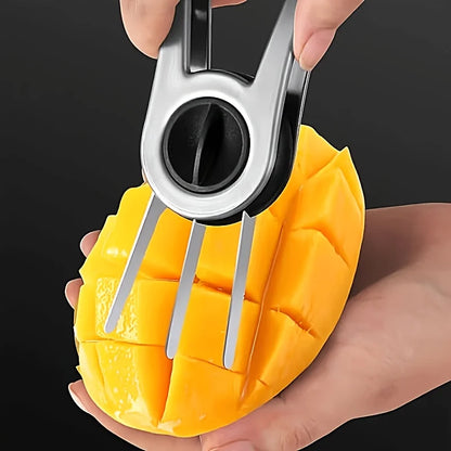 Stainless Steel Mango Cutter Splitter Avocado Slicer Fruit Melon Cutting Knife Peeler Coring Diced Peeling Tool Kitchen Gadgets