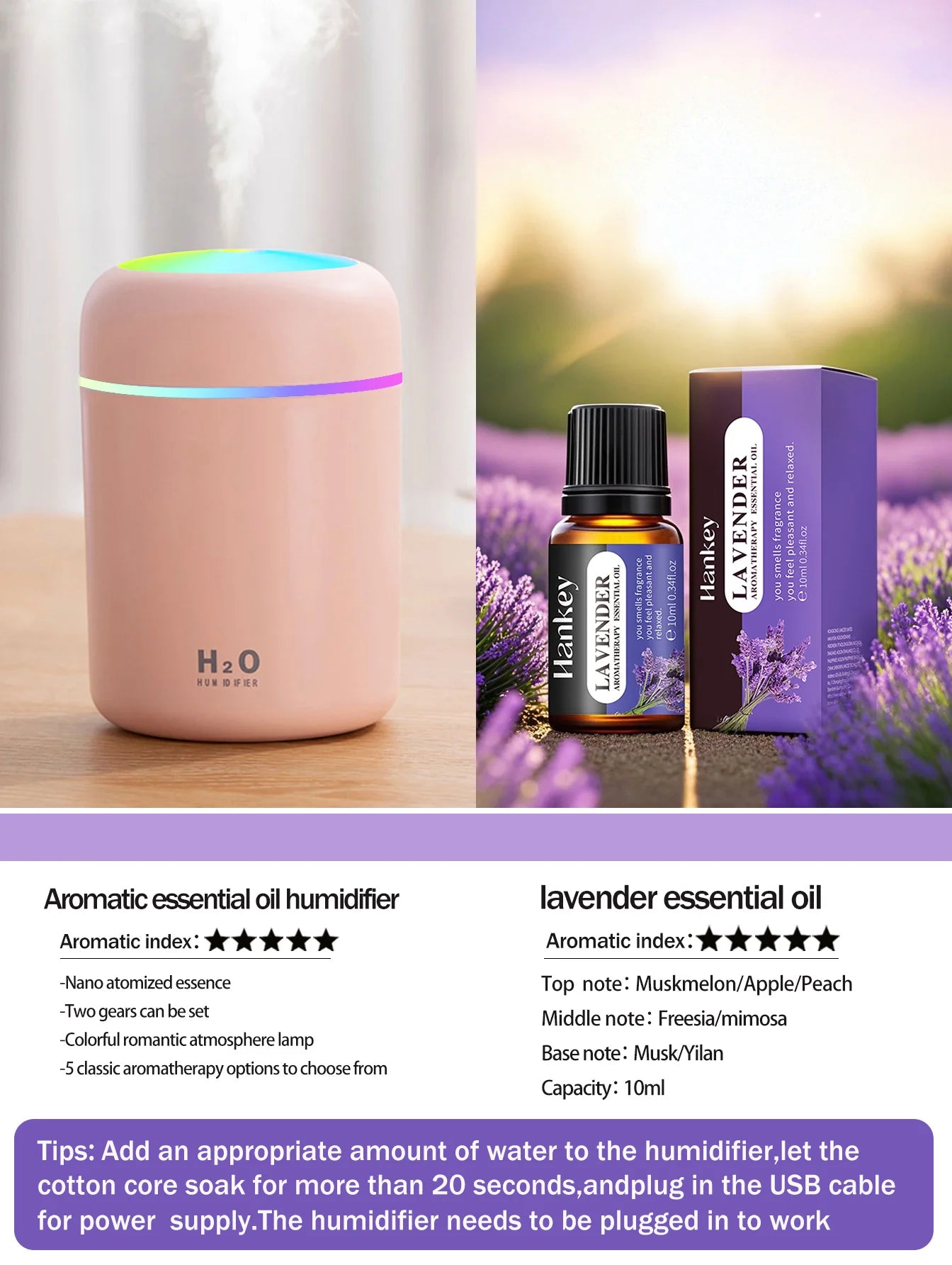 300ml Aromatherapy Diffuser And Humidifier