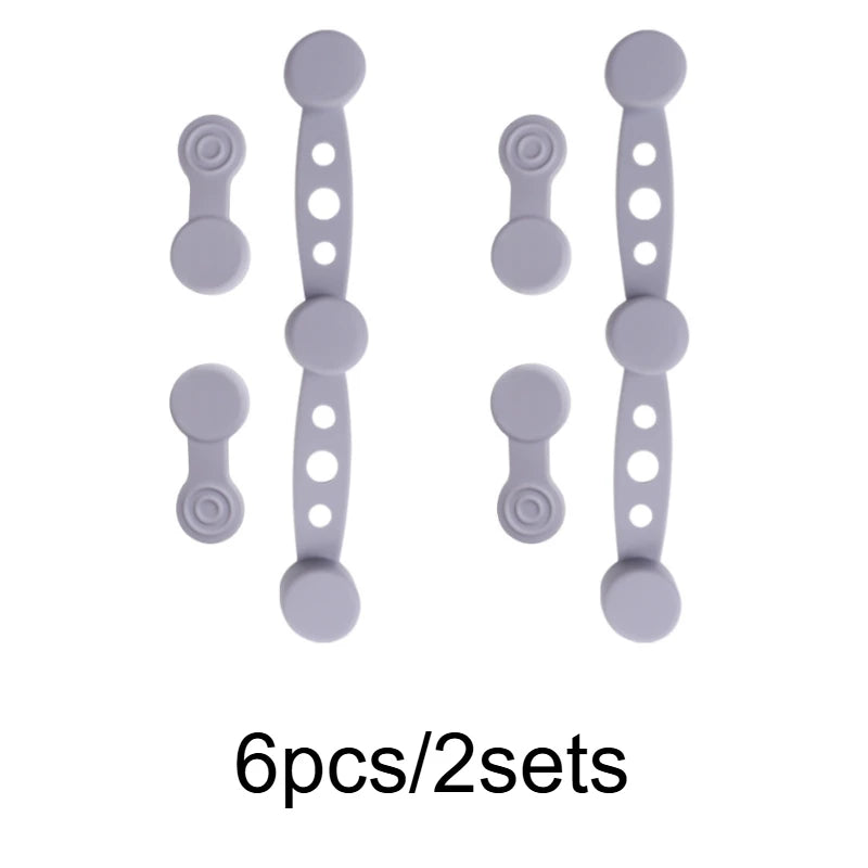 Magnetic Silicone Air Fryer Clips — Non-Stick Parchment Fasteners, Set of 6