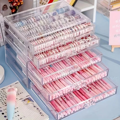 3/5 Layer Acrylic Office Organizer Drawer for Desk