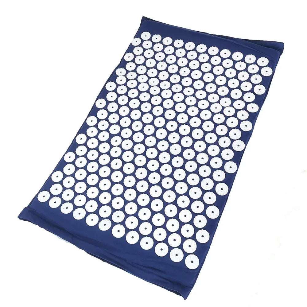 Yoga Acupressure Mat and Pillow Set, Relieves Pain/ Stress in Back and Body