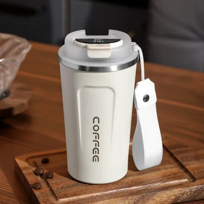 380/510ml Stainless Steel Coffee Cup with Temperature Display