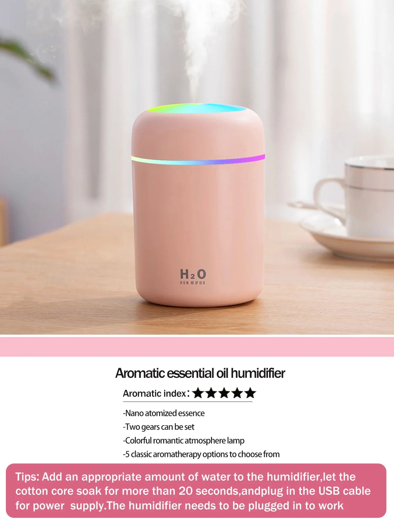 300ml Aromatherapy Diffuser And Humidifier