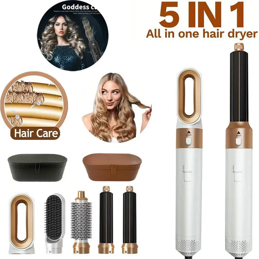 5 in 1 Professional Hair Dryer / Curling Iron Hair Styling Tool
