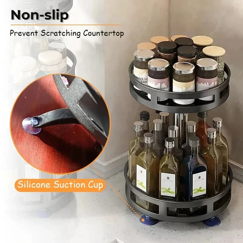 360 Degree Rotatable Spice Rack