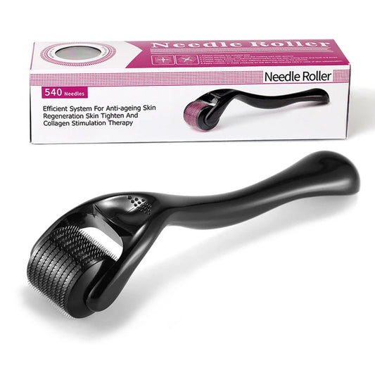 540-Needle Derma Roller — 0.25mm for Face, Scalp & Beard Growth