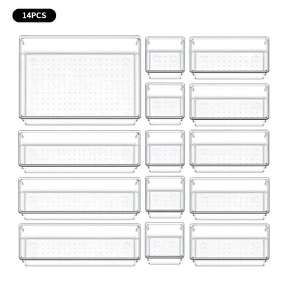 7/14 Pcs Drawer Organizer Set