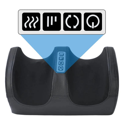 Electric Shiatsu Foot & Calf Massager — Deep Tissue Kneading with Heat