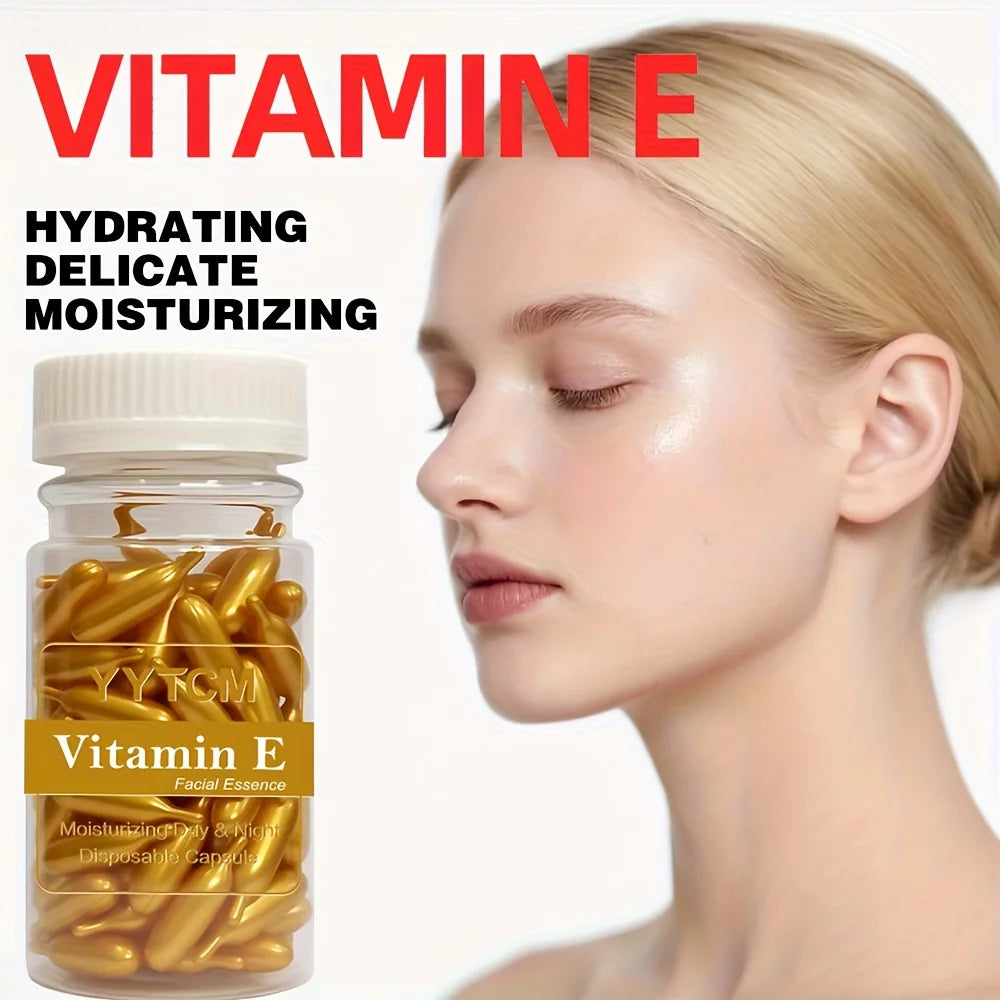 Vitamin E Hydrating Face Serum Capsules — Moisturizing Oil Treatment