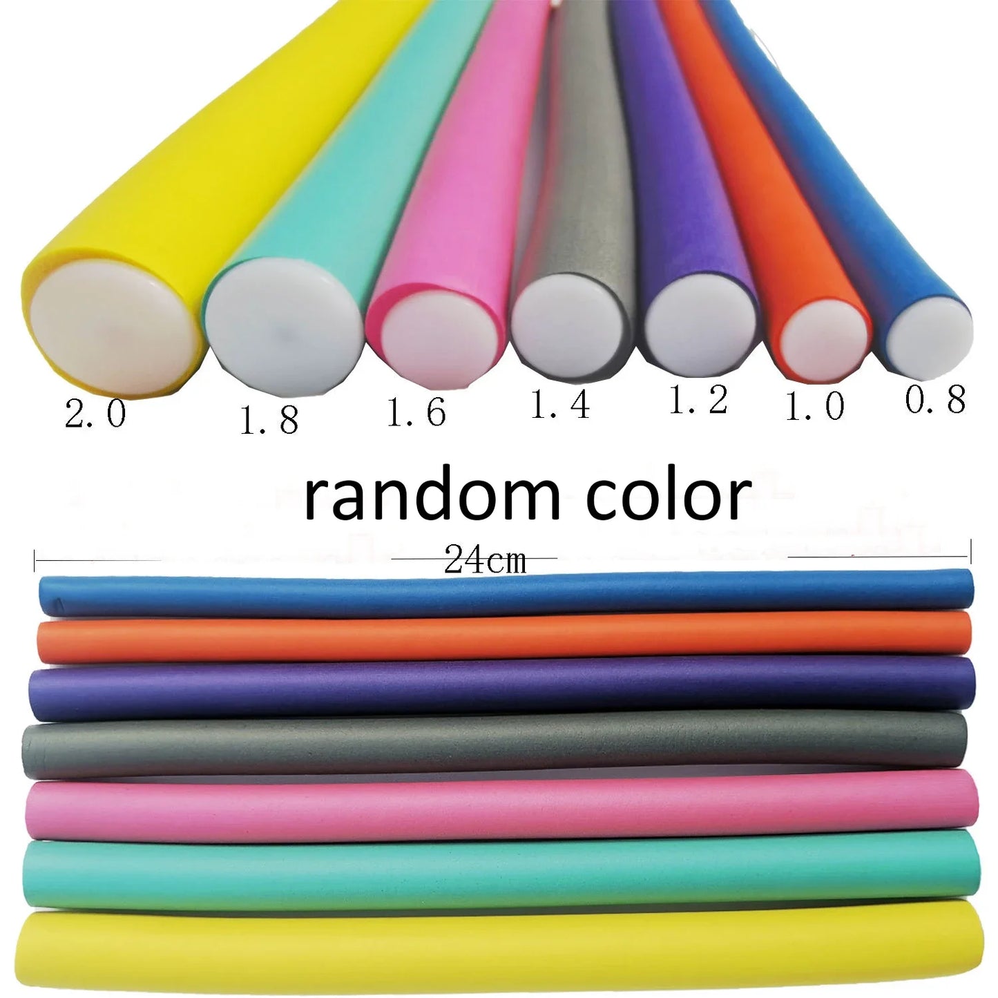10pcs Flexi Rod Styling Tools/ No Heat