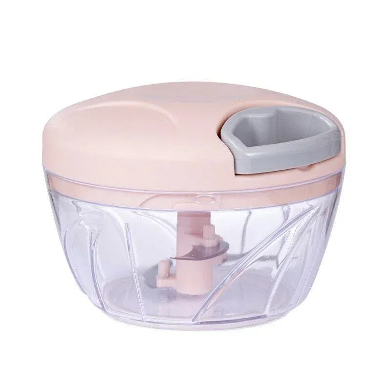 Manual Garlic & Vegetable Chopper — Rotate Press Mincer, 500ml / 900ml