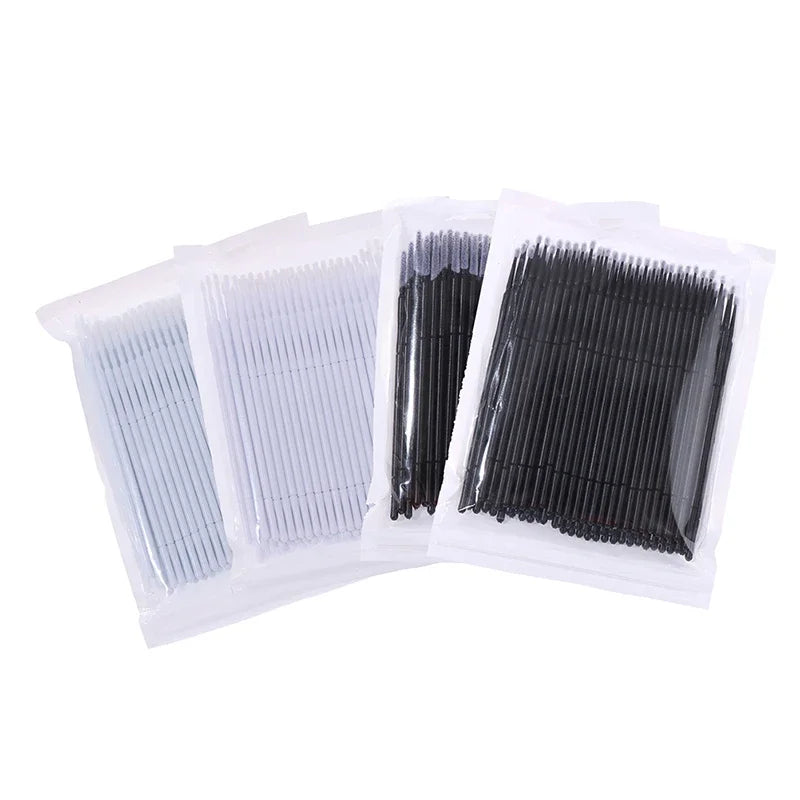 100Pcs Professional Disposable Eyelash Extension Micro Brush