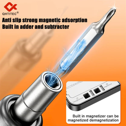 46 in 1 Electric Screwdriver Mini Cordless Adjustment Power Drill Multifunction Power Screwdriver Repair Tool Kit for Electronic