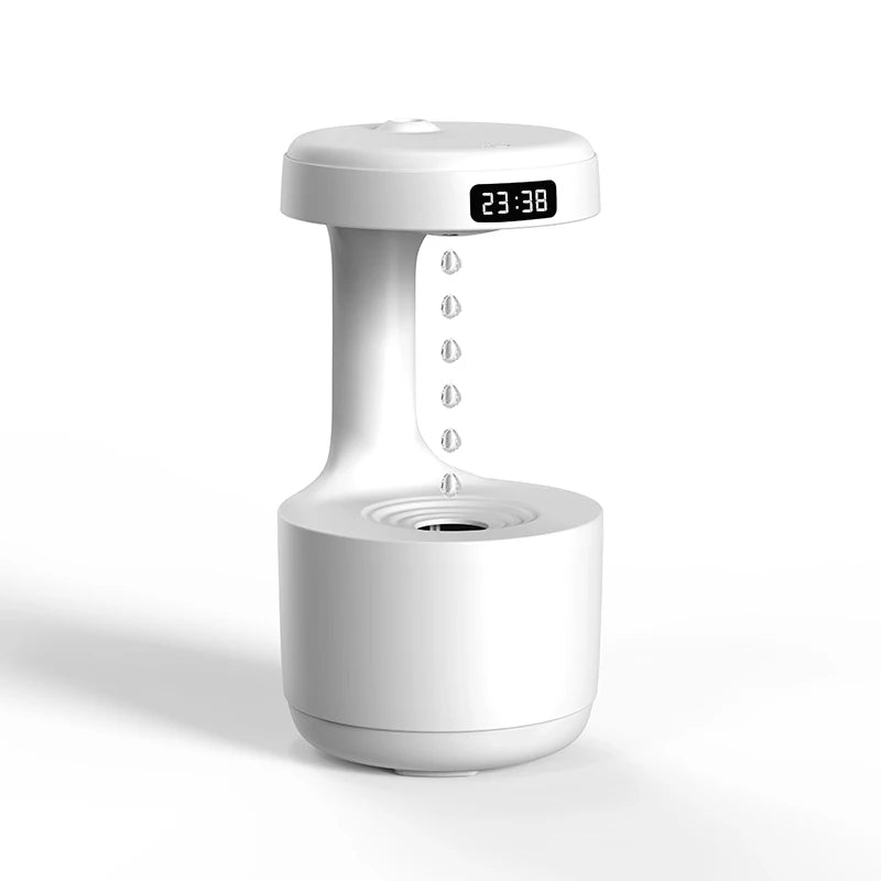 Anti-Gravity Mist Maker Humidifier — Water Drop Effect & LED Night Light