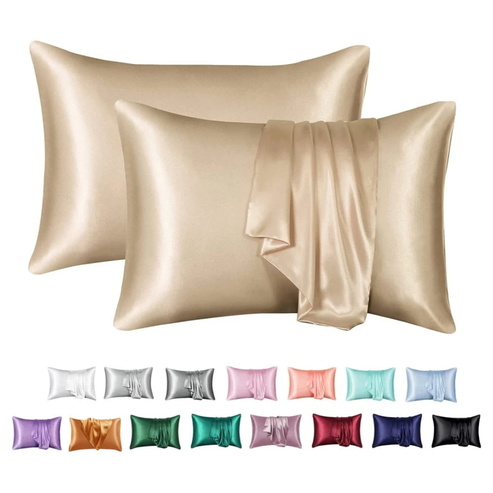 Nordic Silk Decorative Pillow Covers Luxury Comfortable Home Bedding Cases