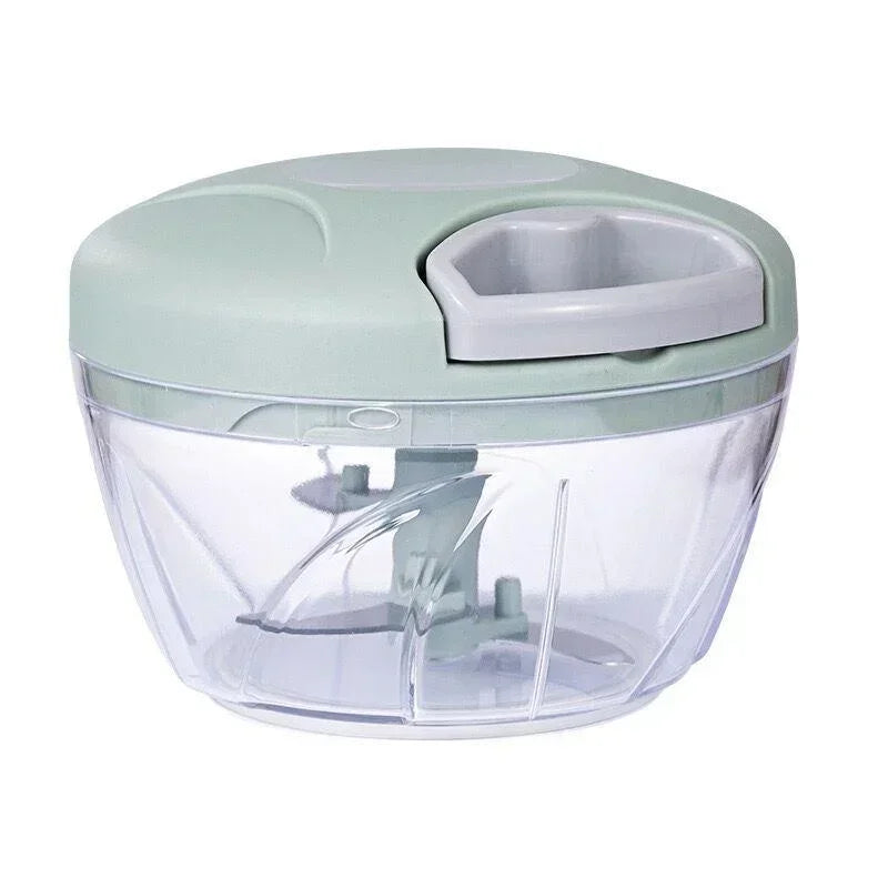 Manual Garlic & Vegetable Chopper — Rotate Press Mincer, 500ml / 900ml