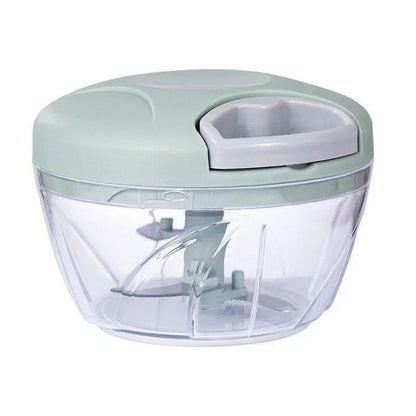 Manual Garlic & Vegetable Chopper — Rotate Press Mincer, 500ml / 900ml