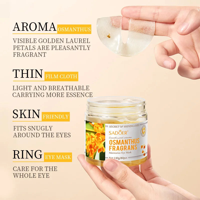 80 Pieces of Osmanthus Eye Patches, Containing Osmanthus Extract.
