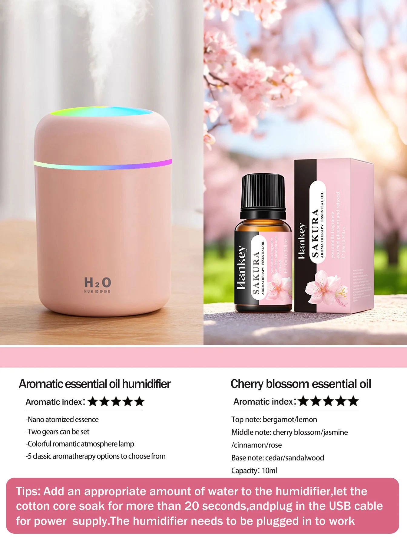 300ml Aromatherapy Diffuser And Humidifier