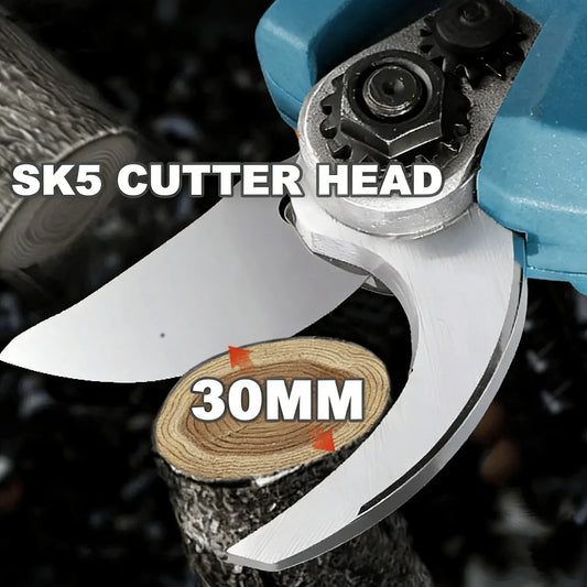 Makita 18V Brushless Electric Pruning Shears — 30mm Max Cut, LCD Display, Cordless