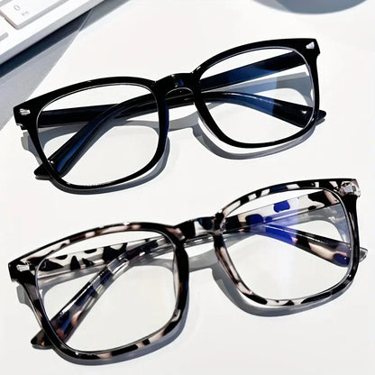 Blue Light Blocking Glasses — Lightweight Square Clear Lens, 3-Pack