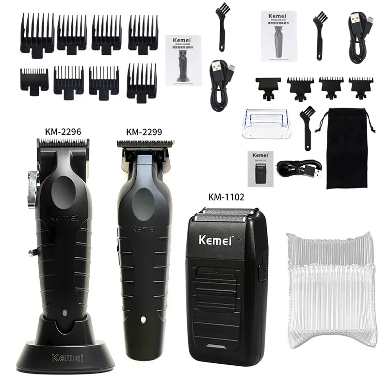 Kemei KM-2296 KM-2299 KM-1102 Hair Clipper Kit