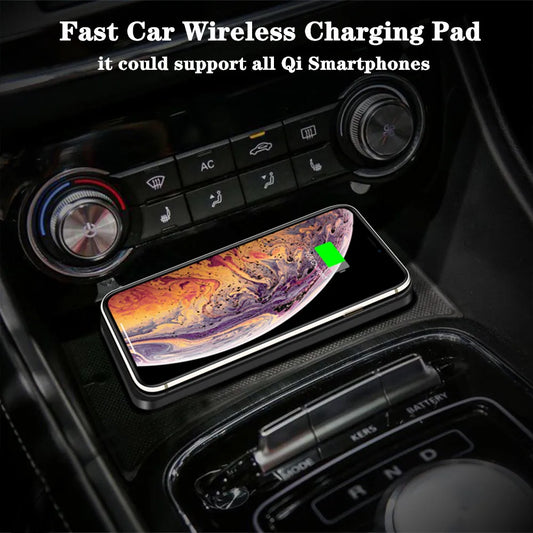 Car Wireless Charger — Non-Slip Silicone Fast Charging Pad