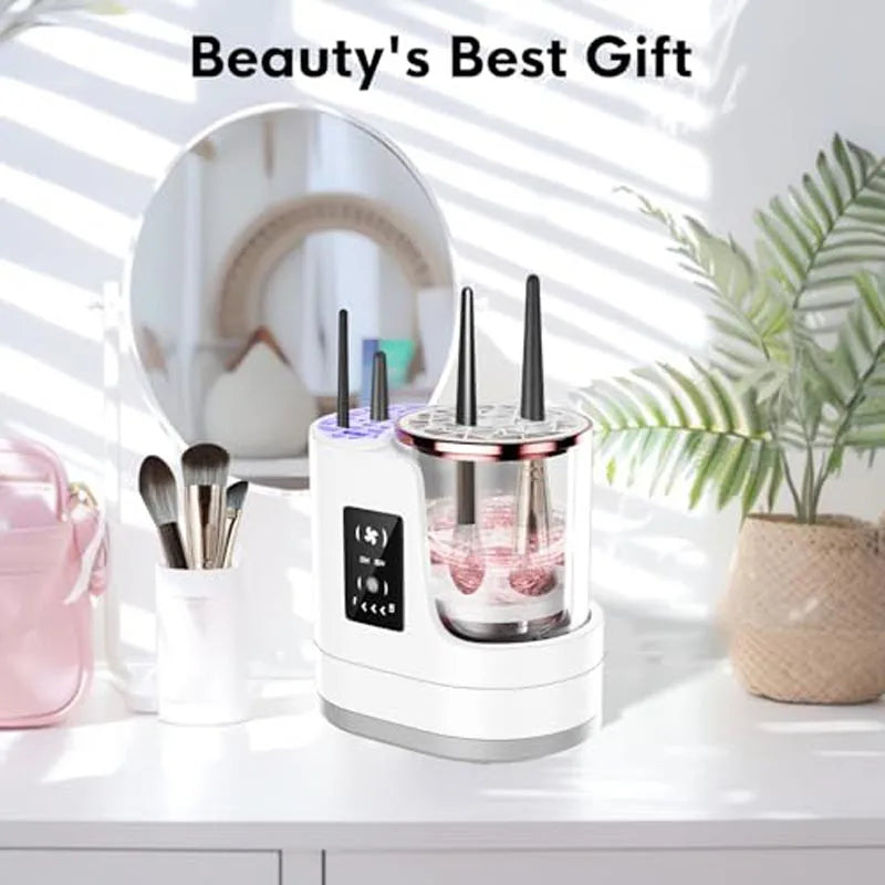 Electric Makeup Brush Cleaner & Dryer — Deep Clean in Seconds