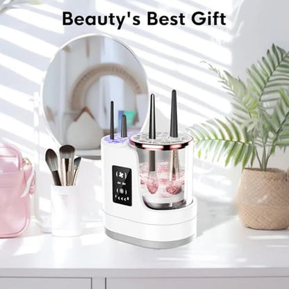 Electric Makeup Brush Cleaner & Dryer — Deep Clean in Seconds