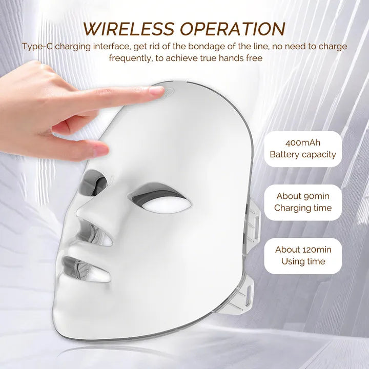 Rechargeable LED Facial Mask/ 7 Colors