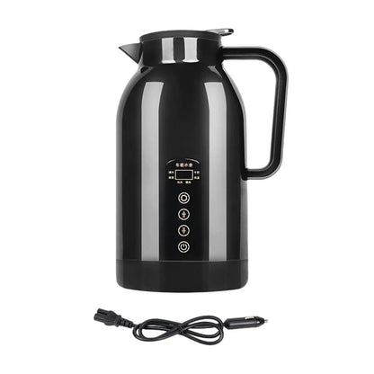 Portable Electric Car Kettle Stainless Steel 12V/24V Heating Cup Water Heater for